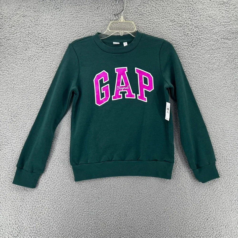 NWT Gap Kids Girls Fleece Soft Hoodie Sweatshirt XXL 14-16 Green
